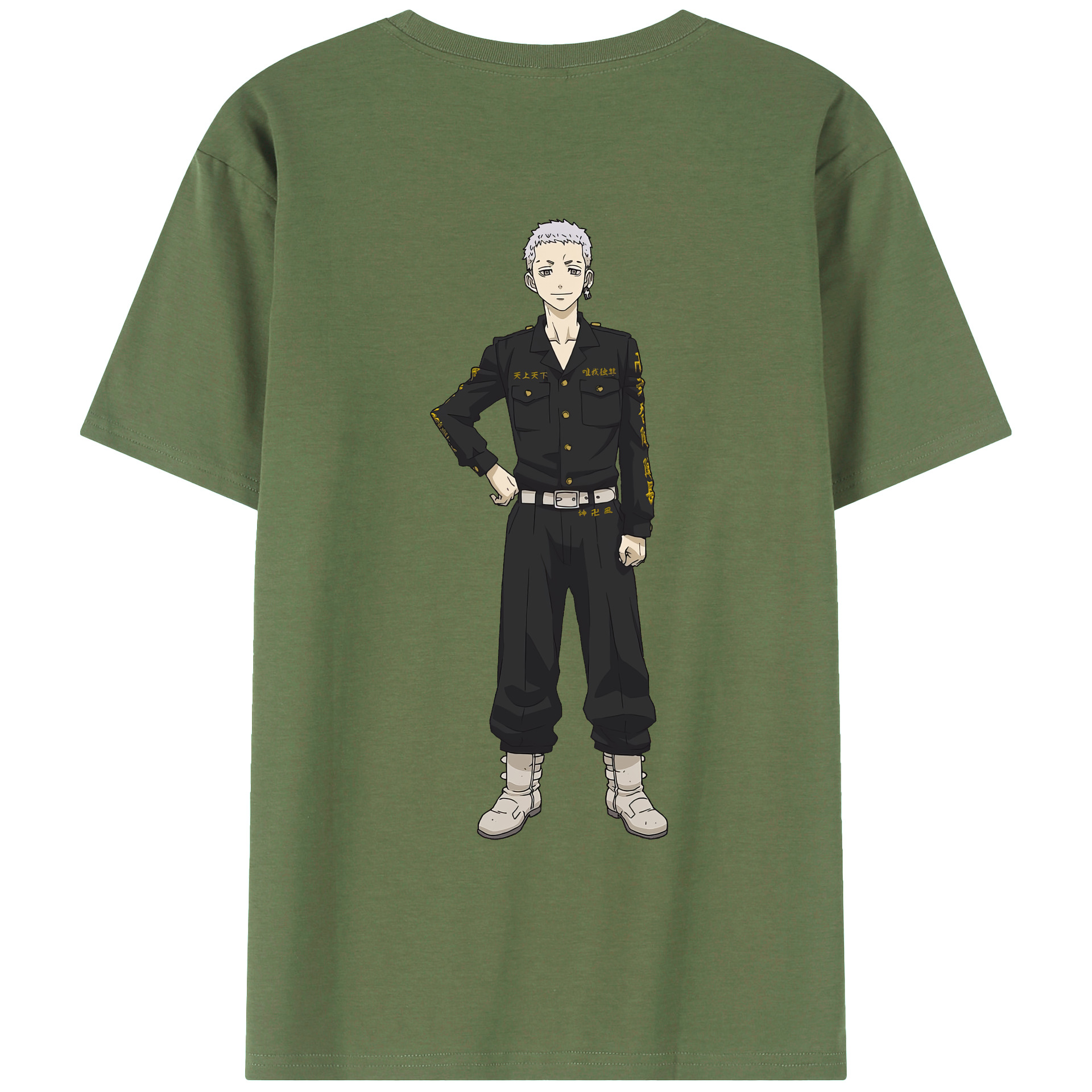 （画像用） 東京リベンジャーズ Tokyo Revengers 綿100％ メンズ半袖Tシャツ（バックプリント） 通気性